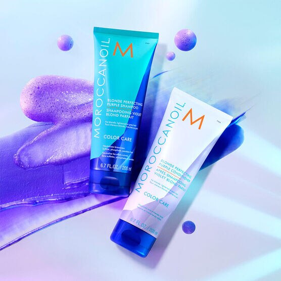 Condicionador Cuidado da Cor Violeta Moroccanoil Blonde Perfecting